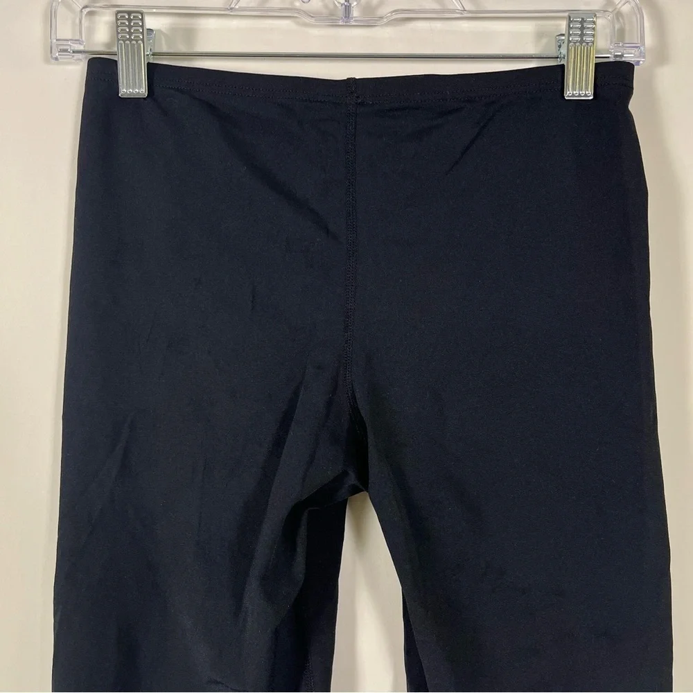 TYR Boys Durafast Elite Jammer Swimsuit Solid Black Swim Size 26****